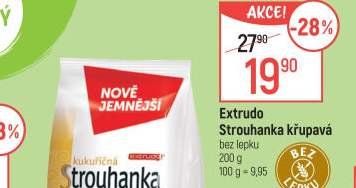 Strouhanka bez lepku Extrudo