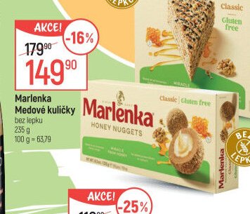 Marlenka Medové kuličky bez lepku