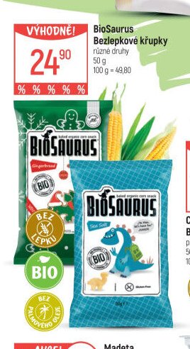 BioSaurus Bezlepkové křupky