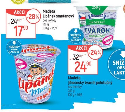 Madeta Lipánek smetanový