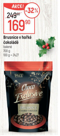 Brusinky v čokoládě Choco Exclusive Poex