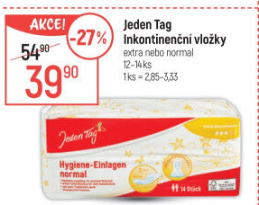 Inkontinenční vložky dámské Jeden Tag