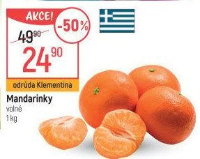 Mandarinky Klementinky