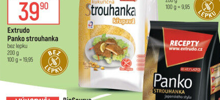 Panko strouhanka bez lepku Extrudo