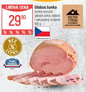 Šunka nejvyšší jakosti Globus