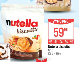 Sušenky Biscuits Nutella