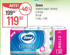 Toaletní papír 3vrstvý Deluxe Zewa