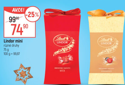 Bonboniéra Pralinky Lindor Lindt