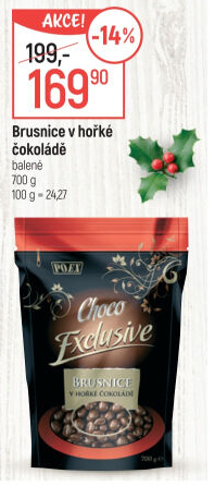 Brusinky v čokoládě Choco Exclusive Poex