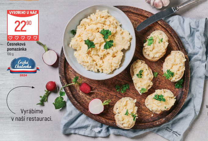 Česneková pomazánka Globus