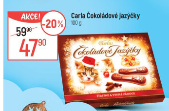 Jazýčky čokoládové Carla