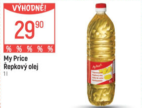 Řepkový olej My Price