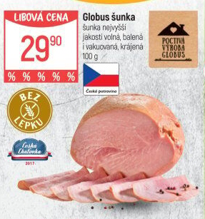 Šunka nejvyšší jakosti Globus