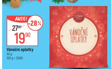 Vánoční oplatky L'