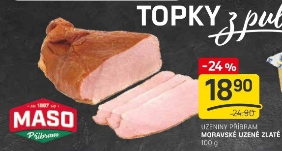 Moravské uzené zlatéPříbramská uzenina