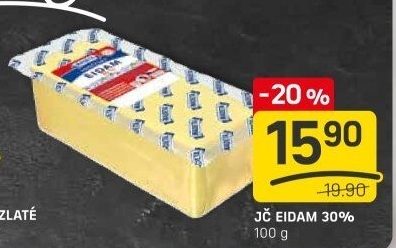 Sýr Eidam Jihočeský 30% Madeta