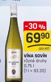 Vína Vinný sklep Sovín