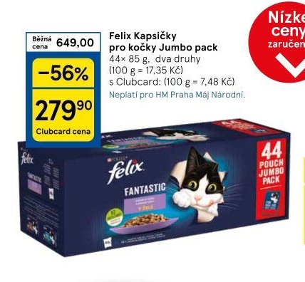 Felix Kapsičky pro kočky Jumbo pack