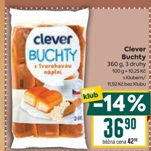 Buchty s náplní Clever