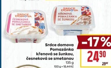 Česneková pomazánka se smetanou Srdce Domova