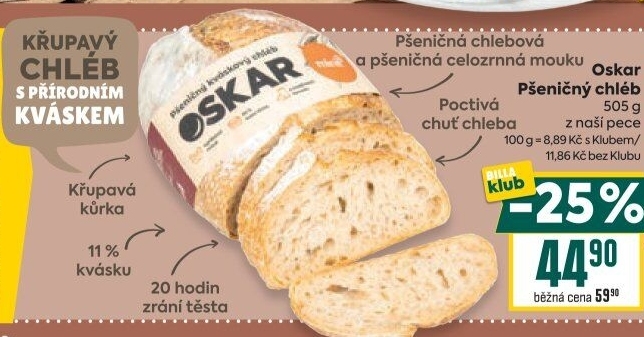 Chléb kváskový Oskar Minit