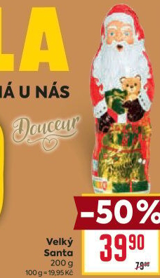 Čokoládový Santa Douceur