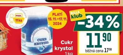 Cukr krystal Cukrovar Vrbátky