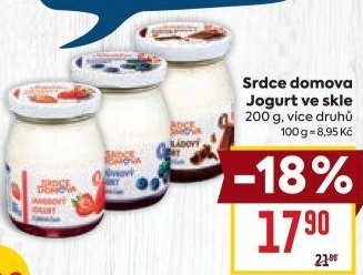 Jogurt ve skle Srdce Domova