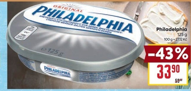 Sýr tavený smetanový Philadelphia