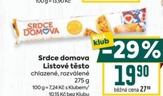 Těsto listové rozválené Srdce Domova