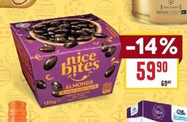 Nice Bites Mandle v hořké čokoládě