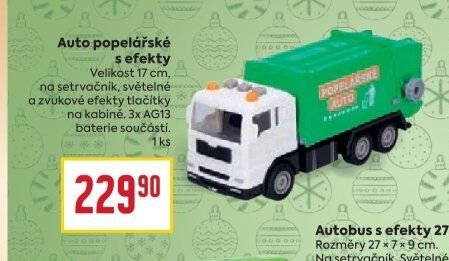 Auto popelářské s efekty