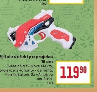 Pistole s efekty a projekcí