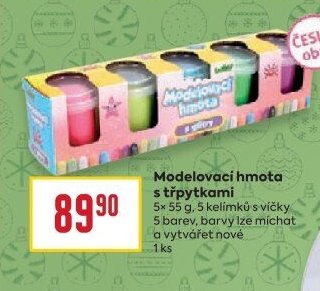 Modelovací hmota s třpytkami