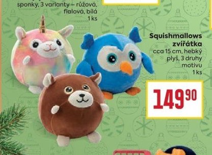 Squishmallows zvířátka