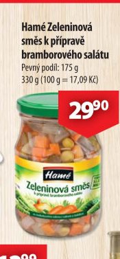 Hamé Zeleninová směs k přípravě bramborového salátu