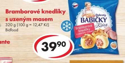 Bramborové knedlíky s uzeným masem