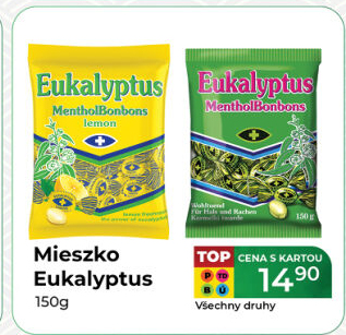 Bonbony mentolové Eukalyptus Mieszko