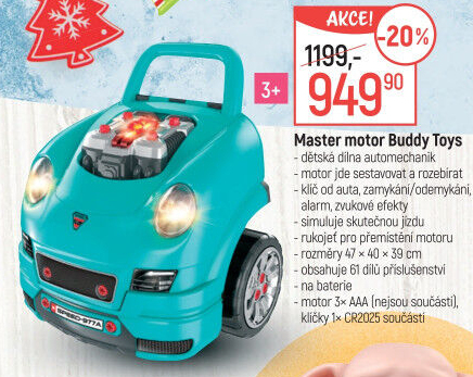 Dětská dílna Master motor Buddy Toys