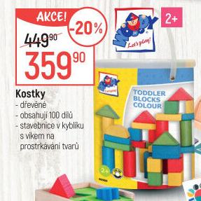 Kostky dřevěné Woody