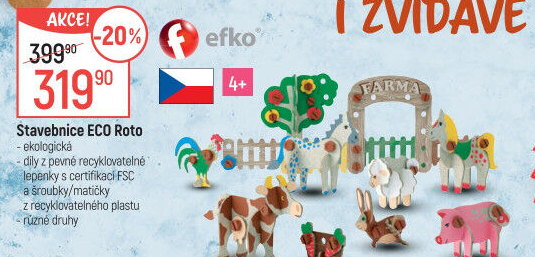 Stavebnice Veselá farma Eco Roto Efko