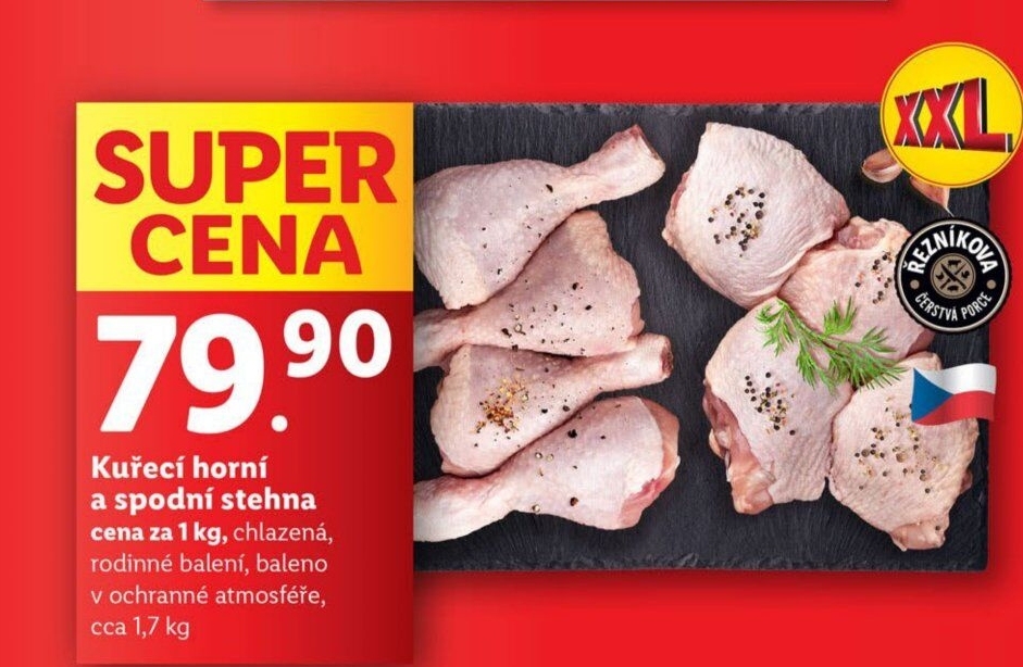 Kuřecí stehna Řezníkova čerstvá porce