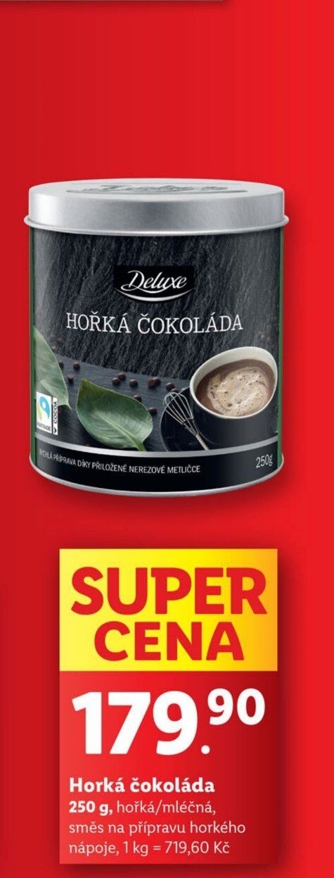 Nápoj instantní horká čokoláda Deluxe