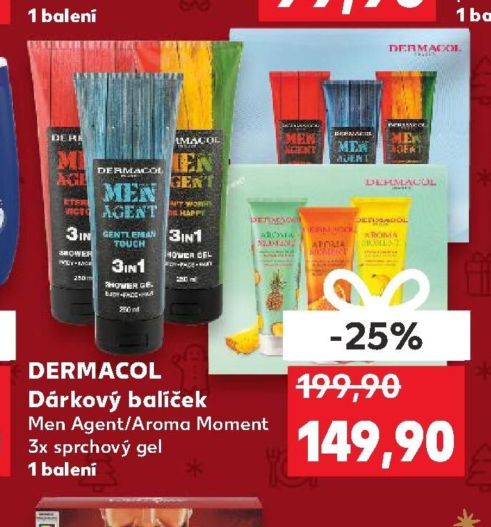 Dermacol dárkový balíček Men Agent/Aroma Moment