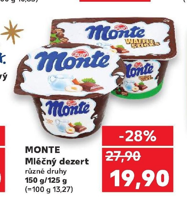 MONTE Mléčný dezert