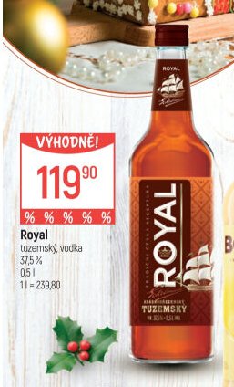 Royal tuzemský, vodka