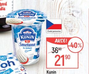 Kunín Smetana ke šlehání