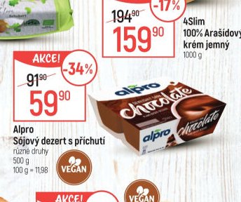 Alpro Sójový dezert s příchutí 500 g