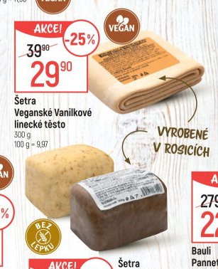 Šetra Veganské Vanilkové linecké těsto 300 g