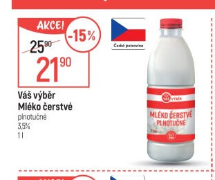 Váš výběr Mléko čerstvé